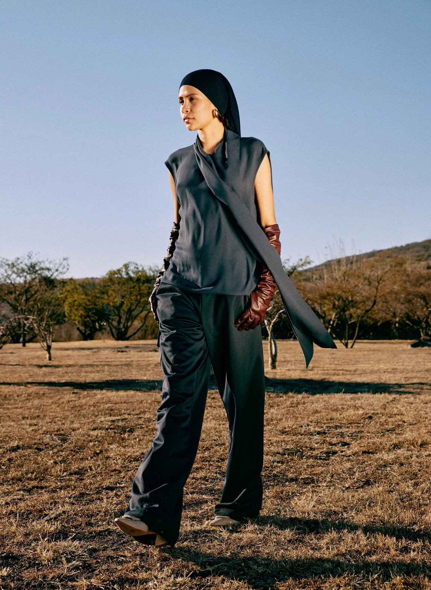 Feather Weight Eco Crepe Sleeveless Davenport Sculpted Shirt sold by Tibi product image thumbnail 2