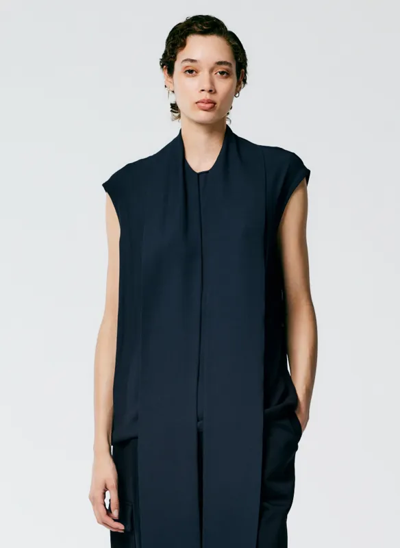 Feather Weight Eco Crepe Sleeveless Davenport Sculpted Shirt made by Tibi