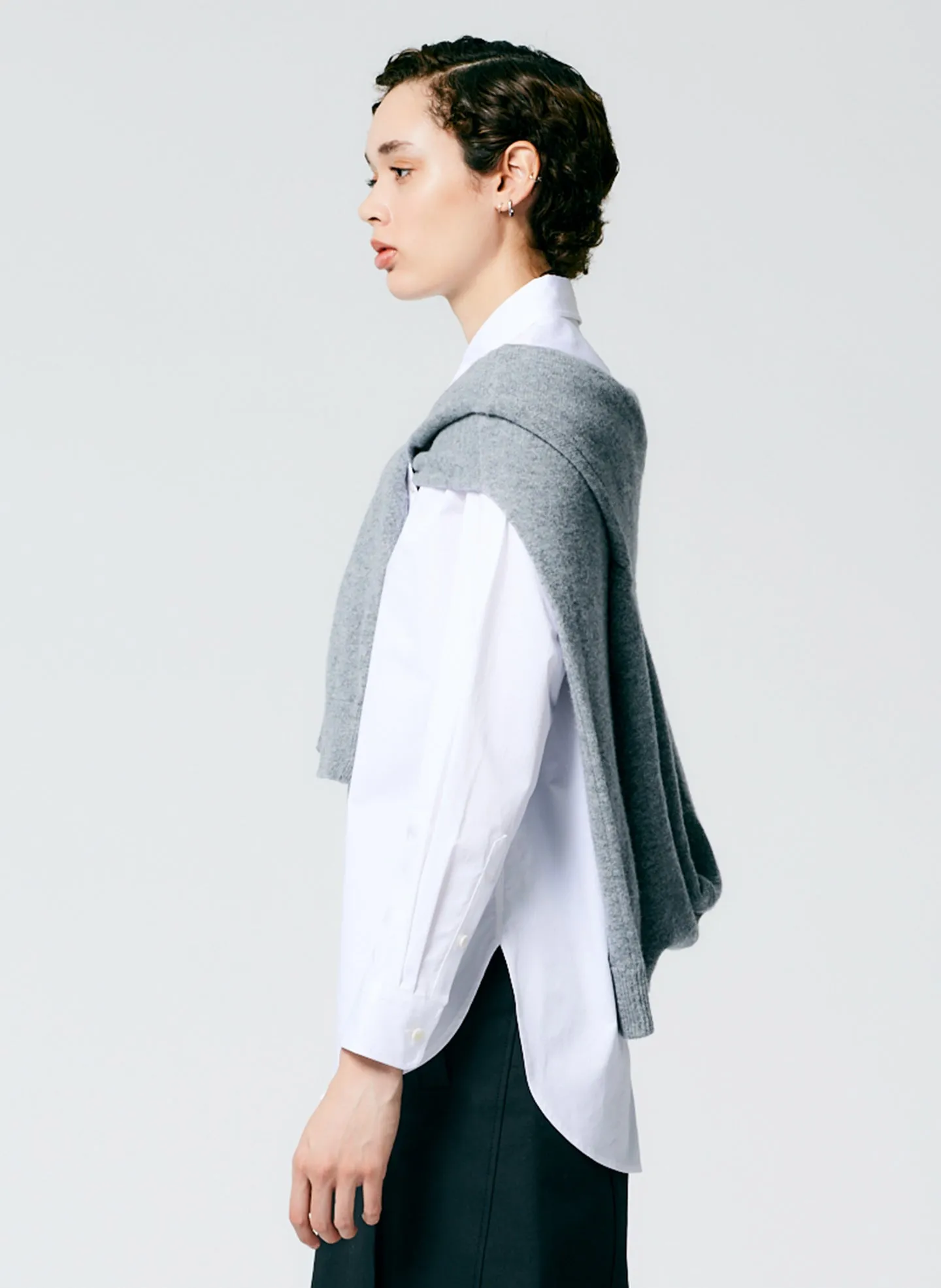 Eco Poplin Cut Out Charlie Shirt sold by Tibi product image thumbnail 5