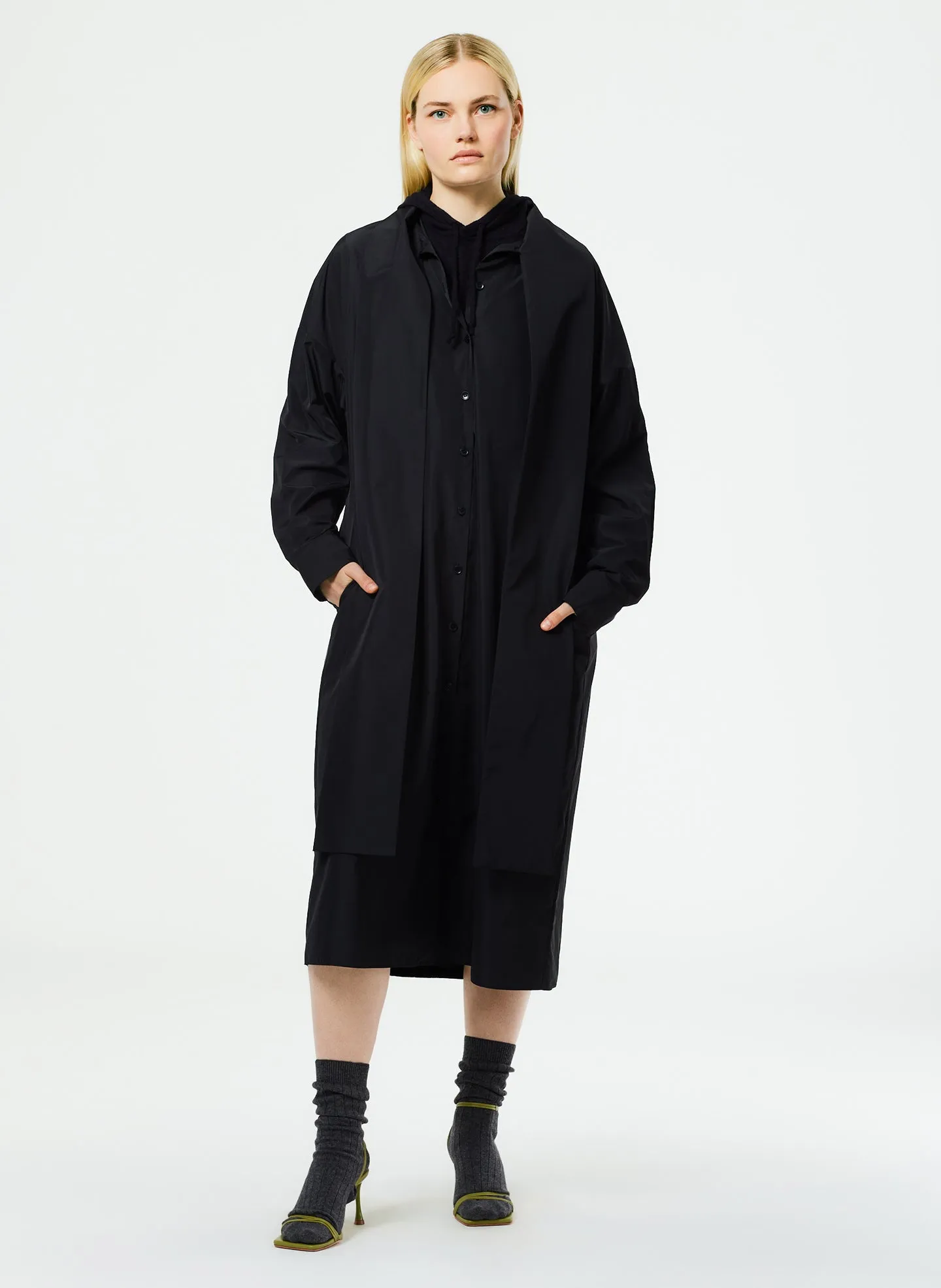 Italian Sporty Nylon Davenport Shirtdress sold by Tibi product image thumbnail 2