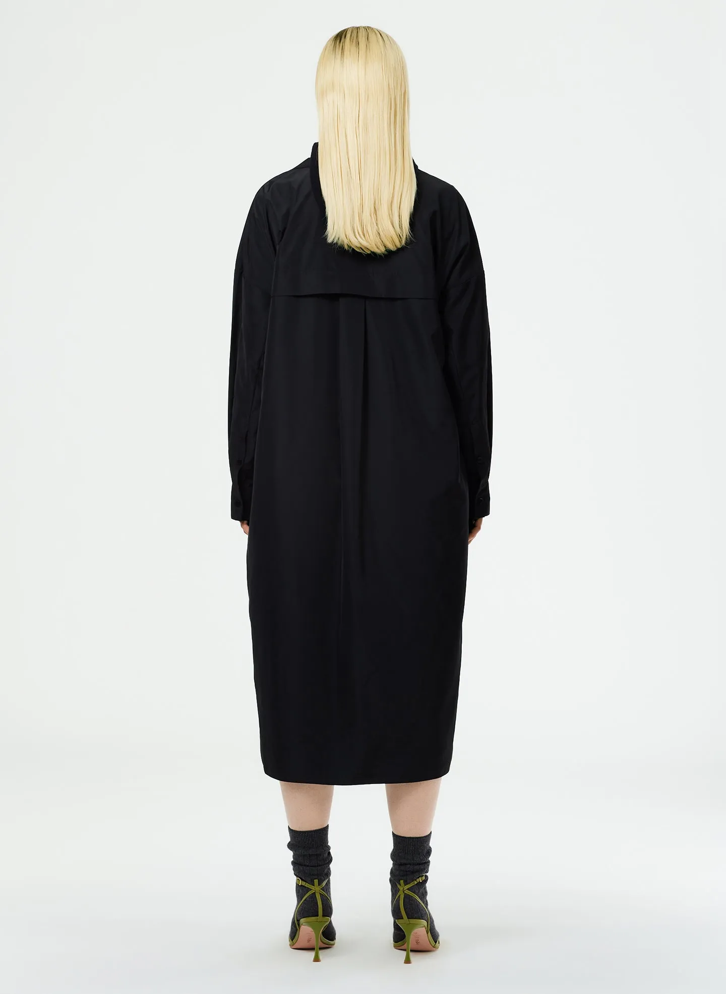 Italian Sporty Nylon Davenport Shirtdress sold by Tibi product image thumbnail 5