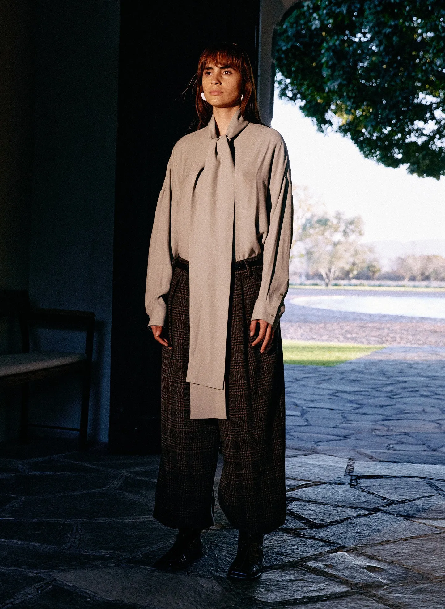 Feather Weight Eco Crepe Davenport Sculpted Shirt sold by Tibi product image thumbnail 2