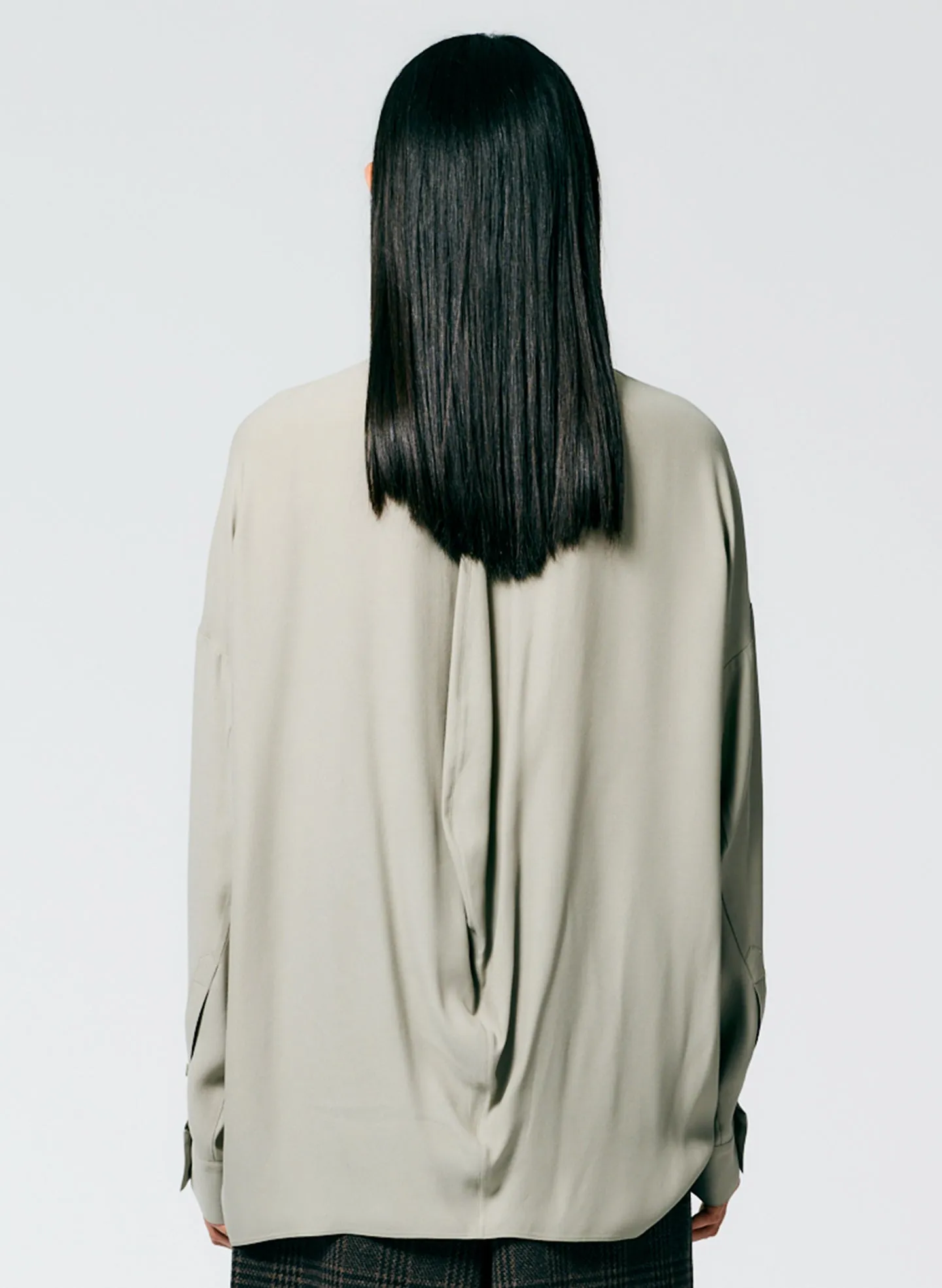 Feather Weight Eco Crepe Davenport Sculpted Shirt sold by Tibi product image thumbnail 5