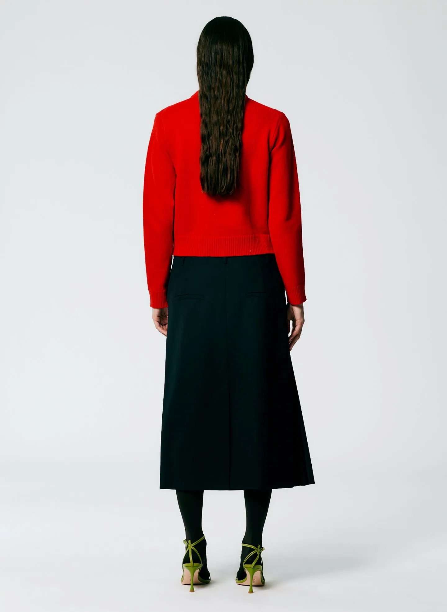 Grain De Poudre Trouser Skirt With Pleat Panel sold by Tibi product image thumbnail 5