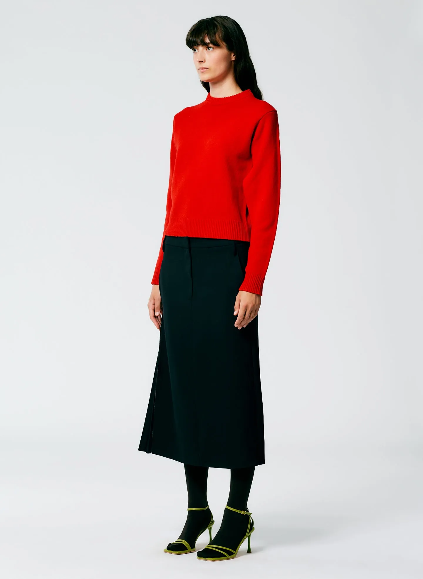 Grain De Poudre Trouser Skirt With Pleat Panel sold by Tibi product image thumbnail 4