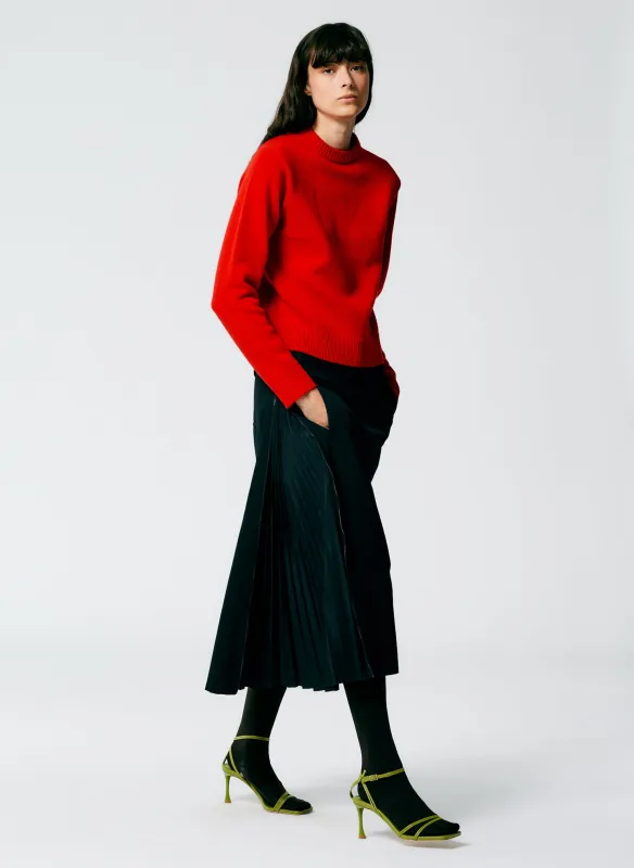 Grain De Poudre Trouser Skirt With Pleat Panel made by Tibi