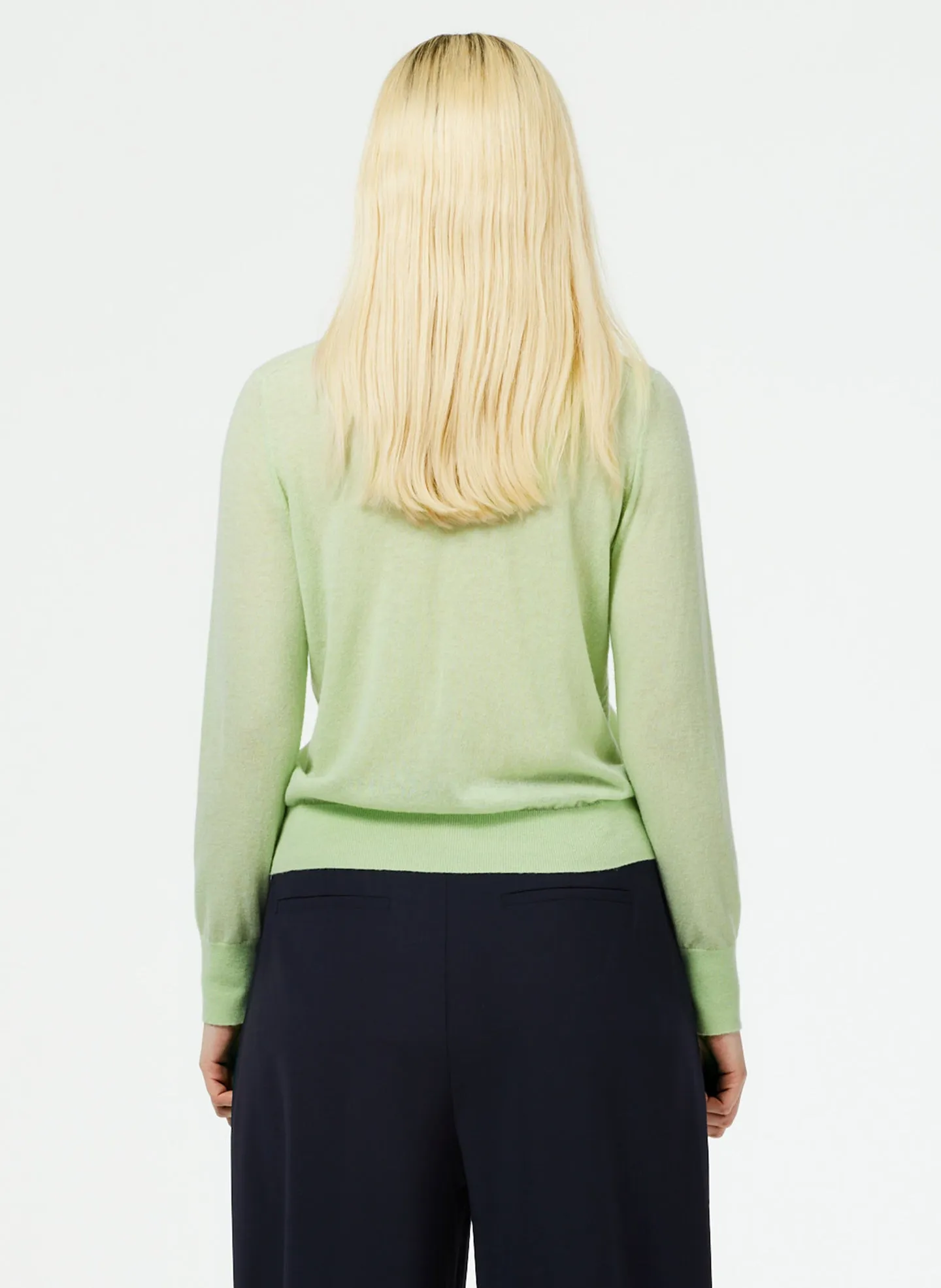 Skinlike Mercerized Wool Shrunken Cardigan sold by Tibi product image thumbnail 3