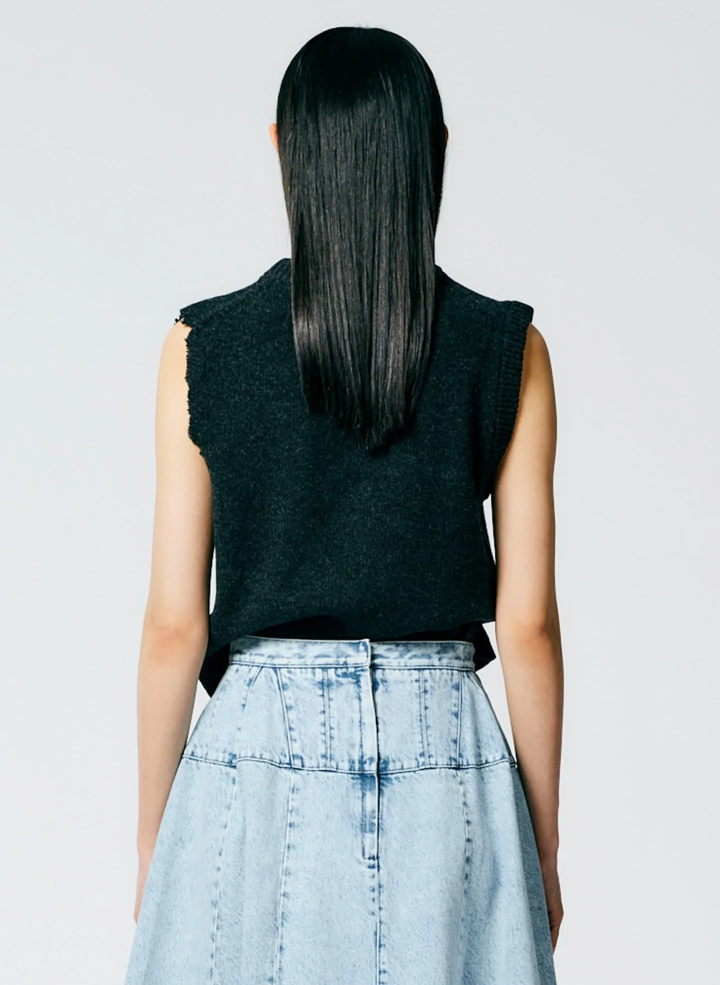 Soft Lambswool Distressed Vest sold by Tibi product image thumbnail 4