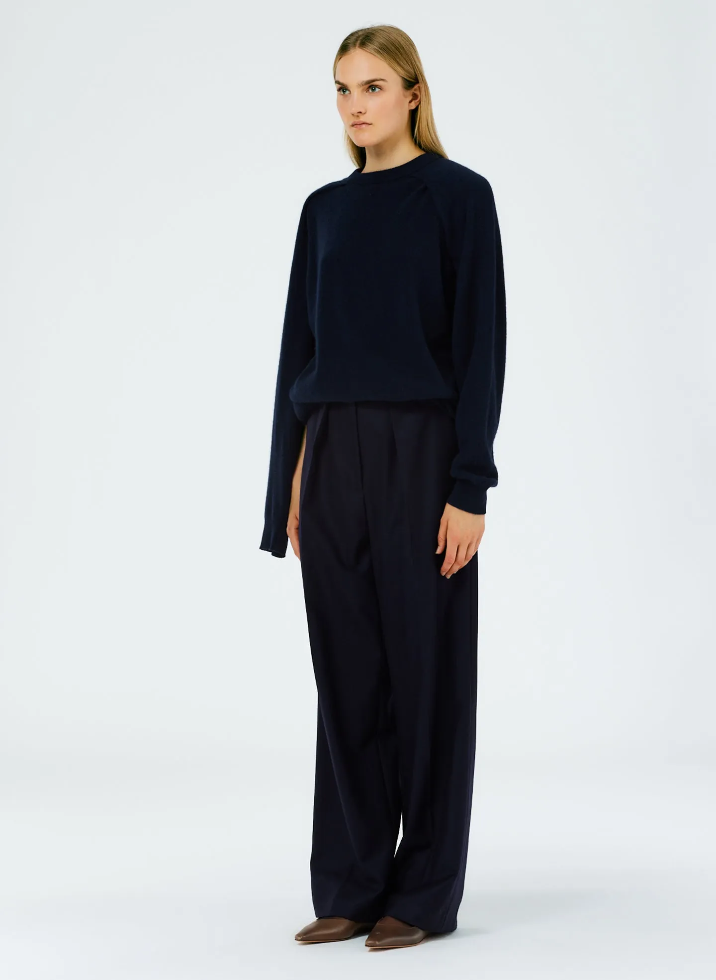 Superfine Wool Flannel Faye Trouser sold by Tibi product image thumbnail 2