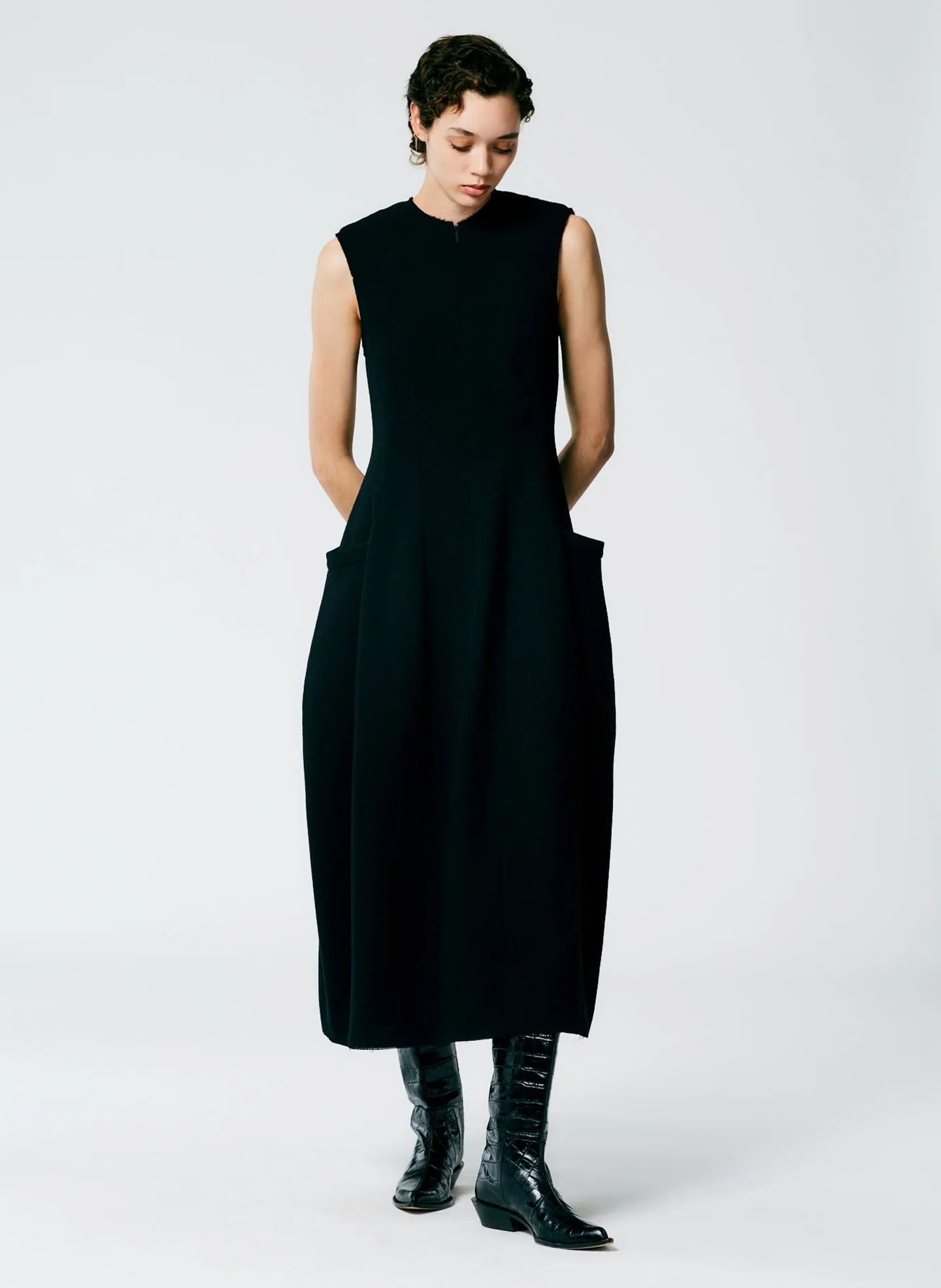 Melee Crepe Dress sold by Tibi product image thumbnail 3