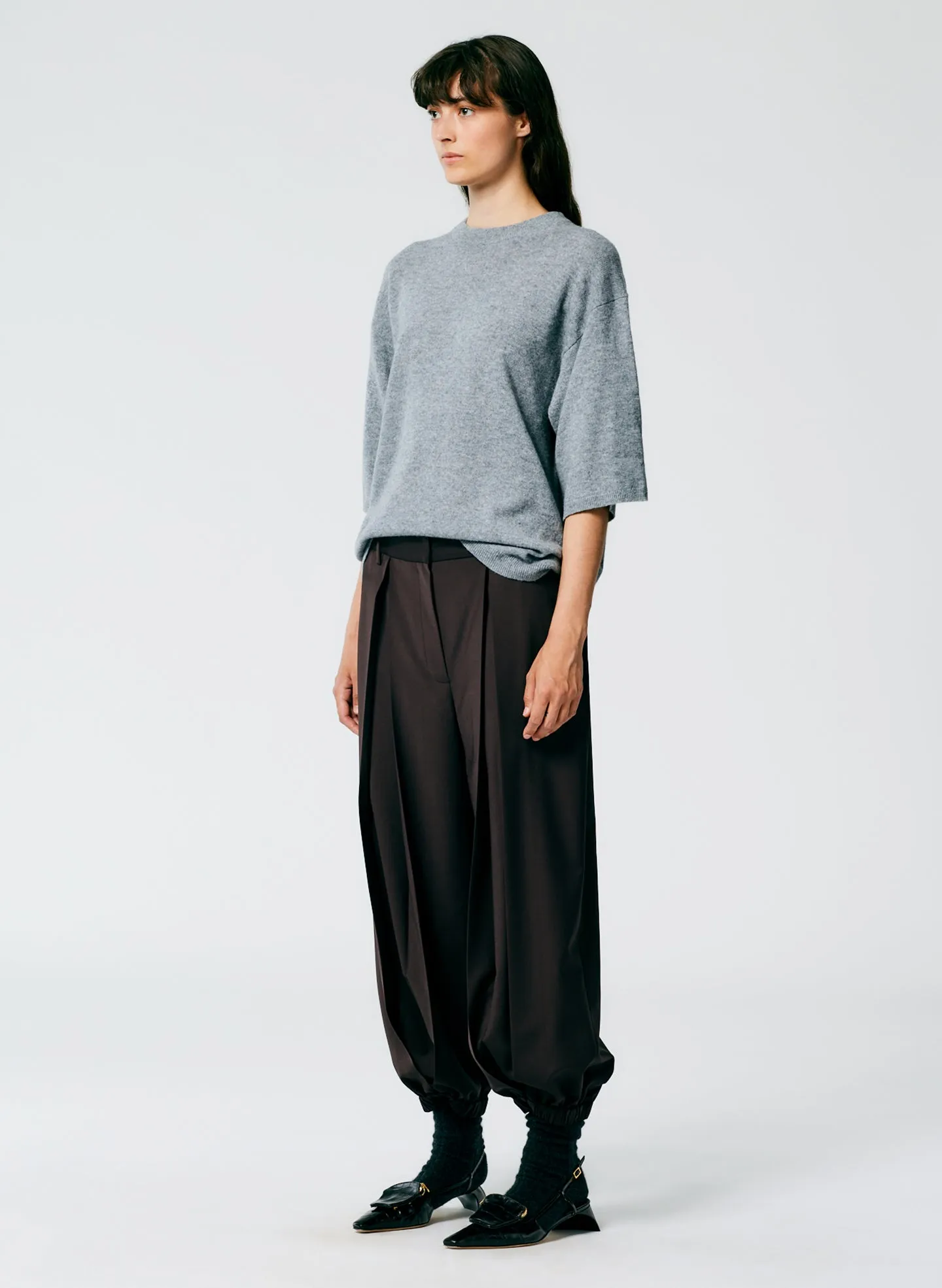 Tropical Wool Pleated Balloon Pant - Regular sold by Tibi product image thumbnail 2