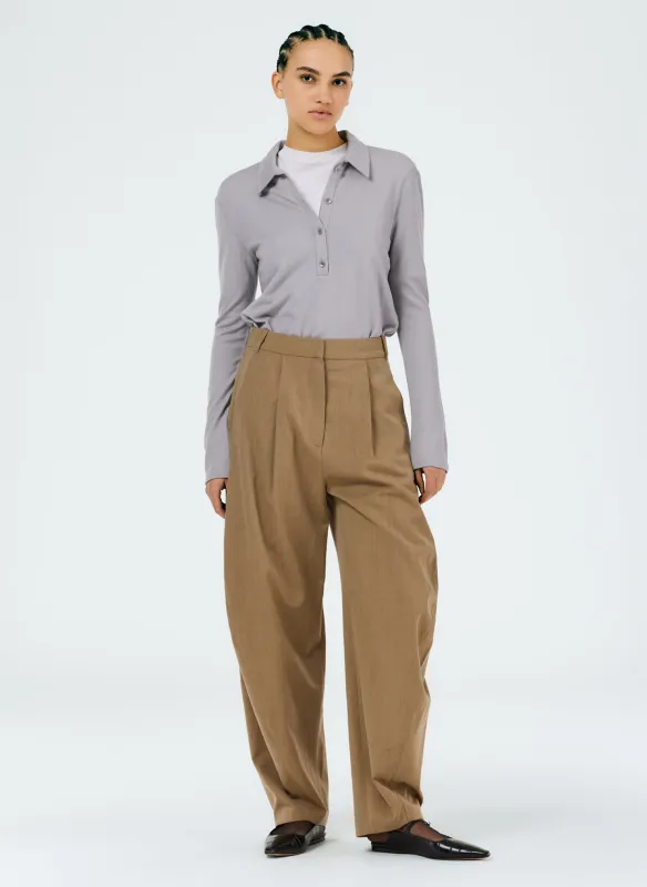 Refined Wool Tricotine Suiting Simon Trouser sold by Tibi