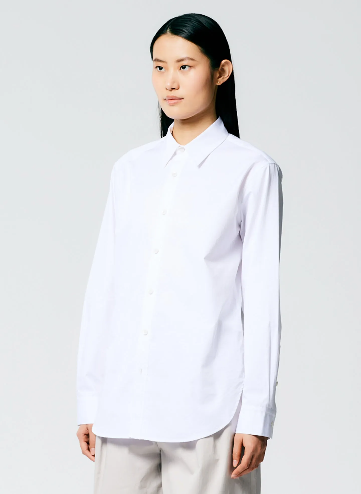 Eco Poplin Shirt With Inseam Vent sold by Tibi product image thumbnail 3