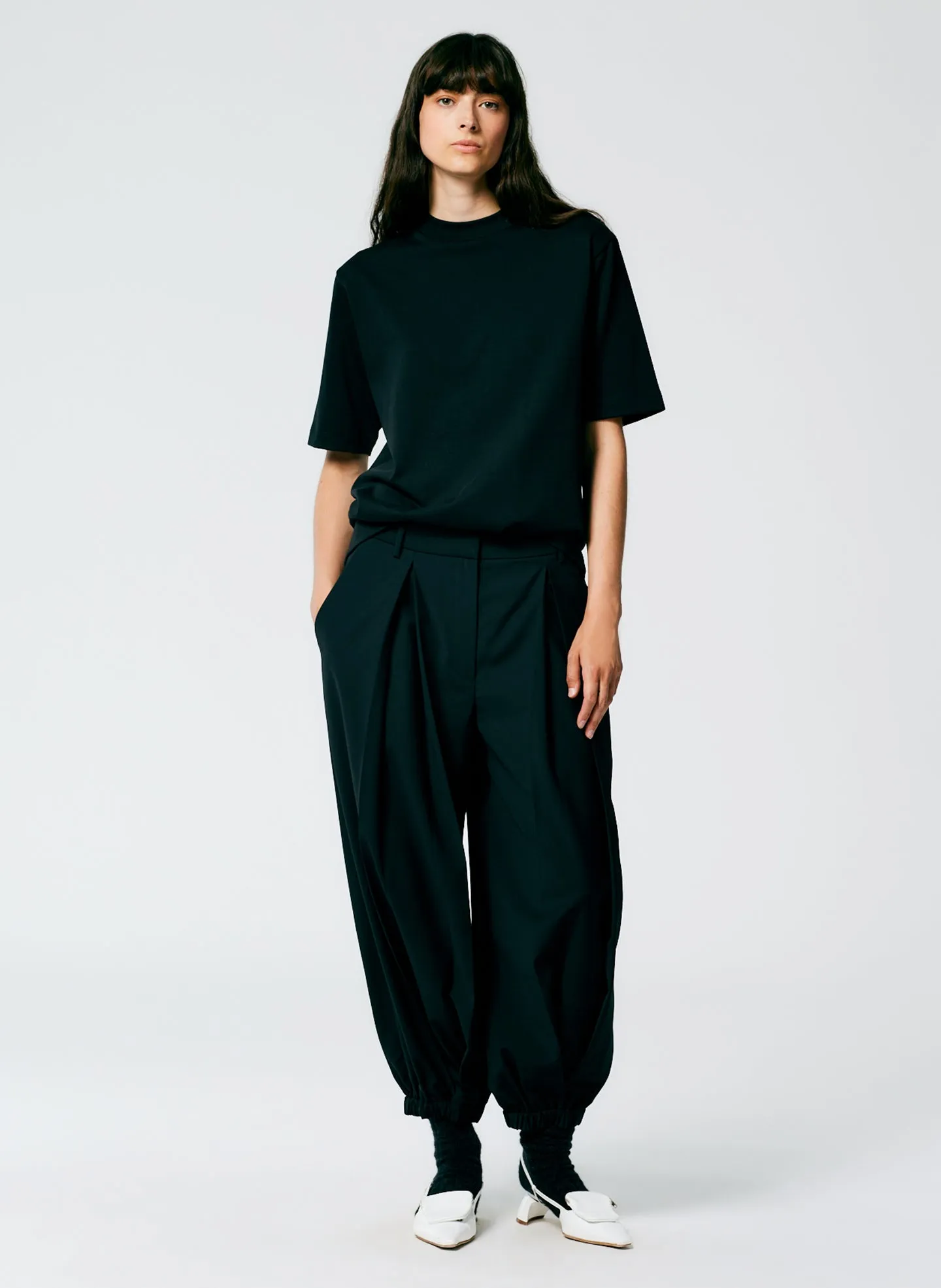 Tropical Wool Pleated Balloon Pant - Regular sold by Tibi product image thumbnail 2