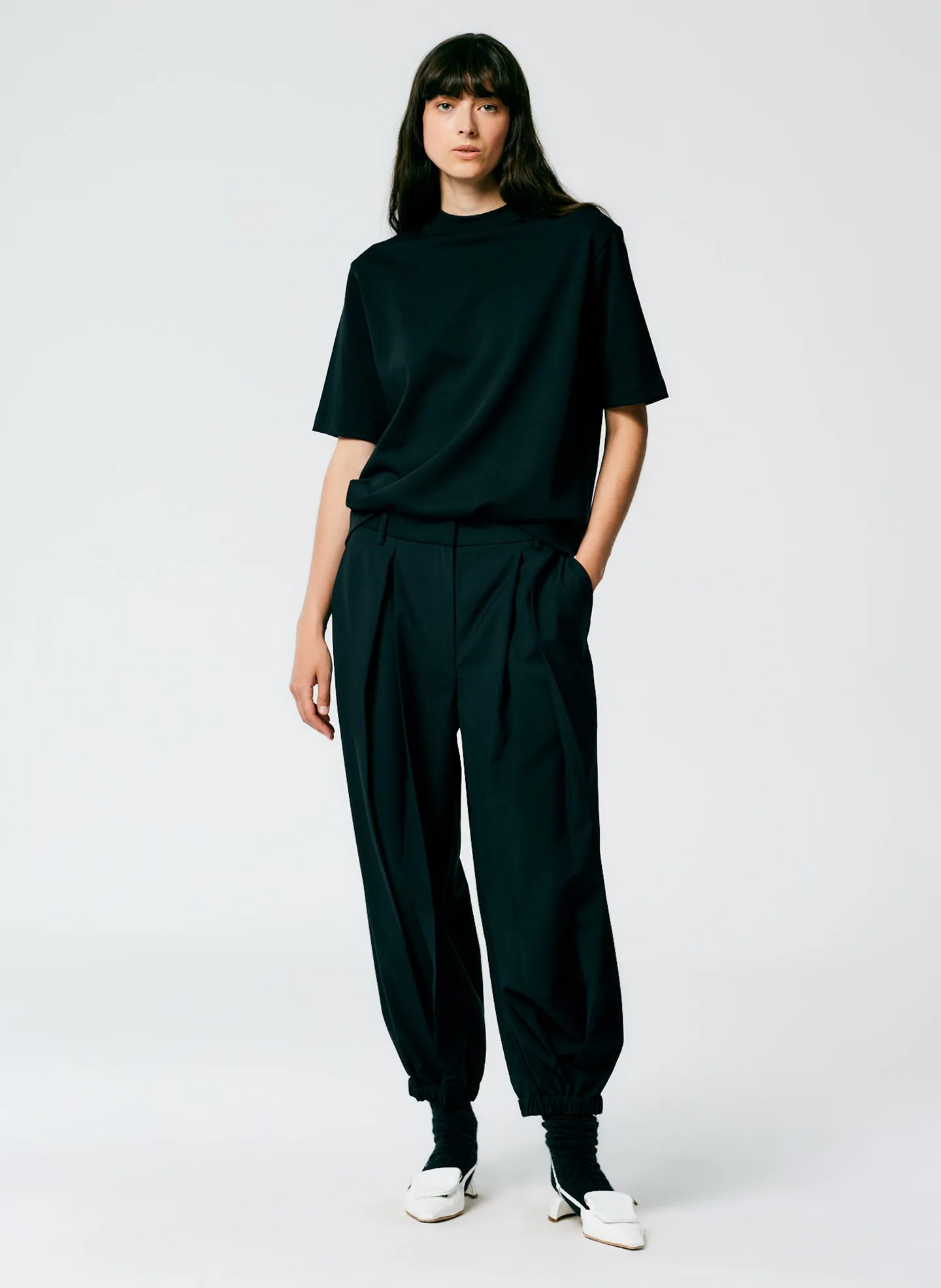 Tropical Wool Pleated Balloon Pant - Regular sold by Tibi