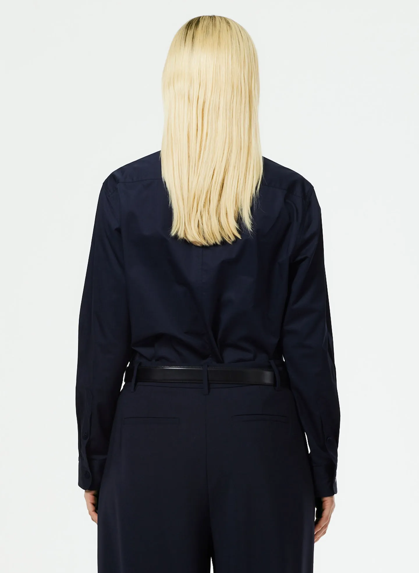 Eco Poplin Cut Out Charlie Shirt sold by Tibi product image thumbnail 3