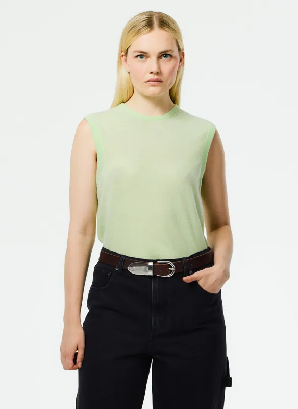 Skinlike Mercerized Wool Sleeveless Sweater sold by Tibi