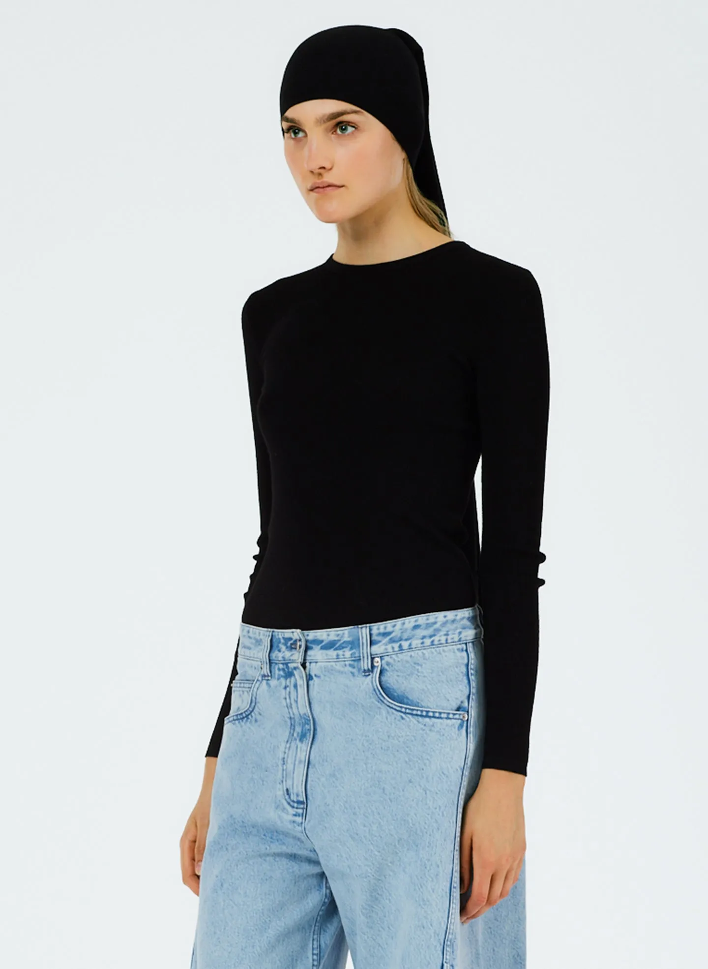 Mele Merino Wool Turtleneck Toque Scarf sold by Tibi product image thumbnail 4