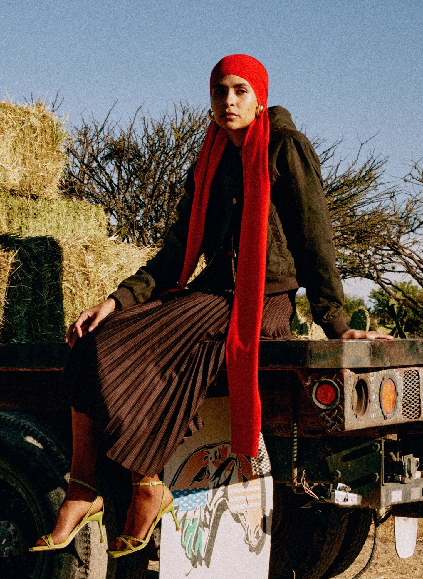 Jett Suiting Pleated Wrap Skirt sold by Tibi product image thumbnail 2