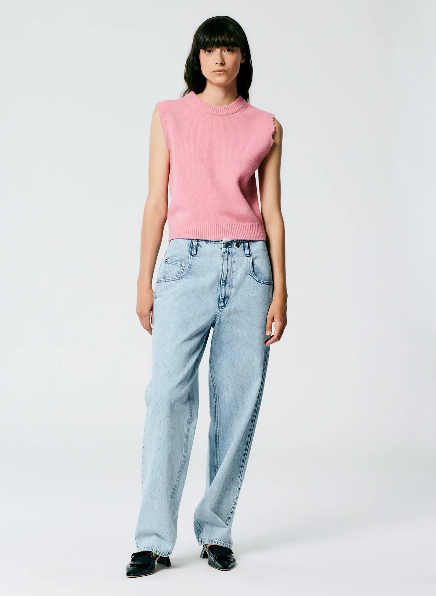 Soft Lambswool Distressed Vest sold by Tibi product image thumbnail 5