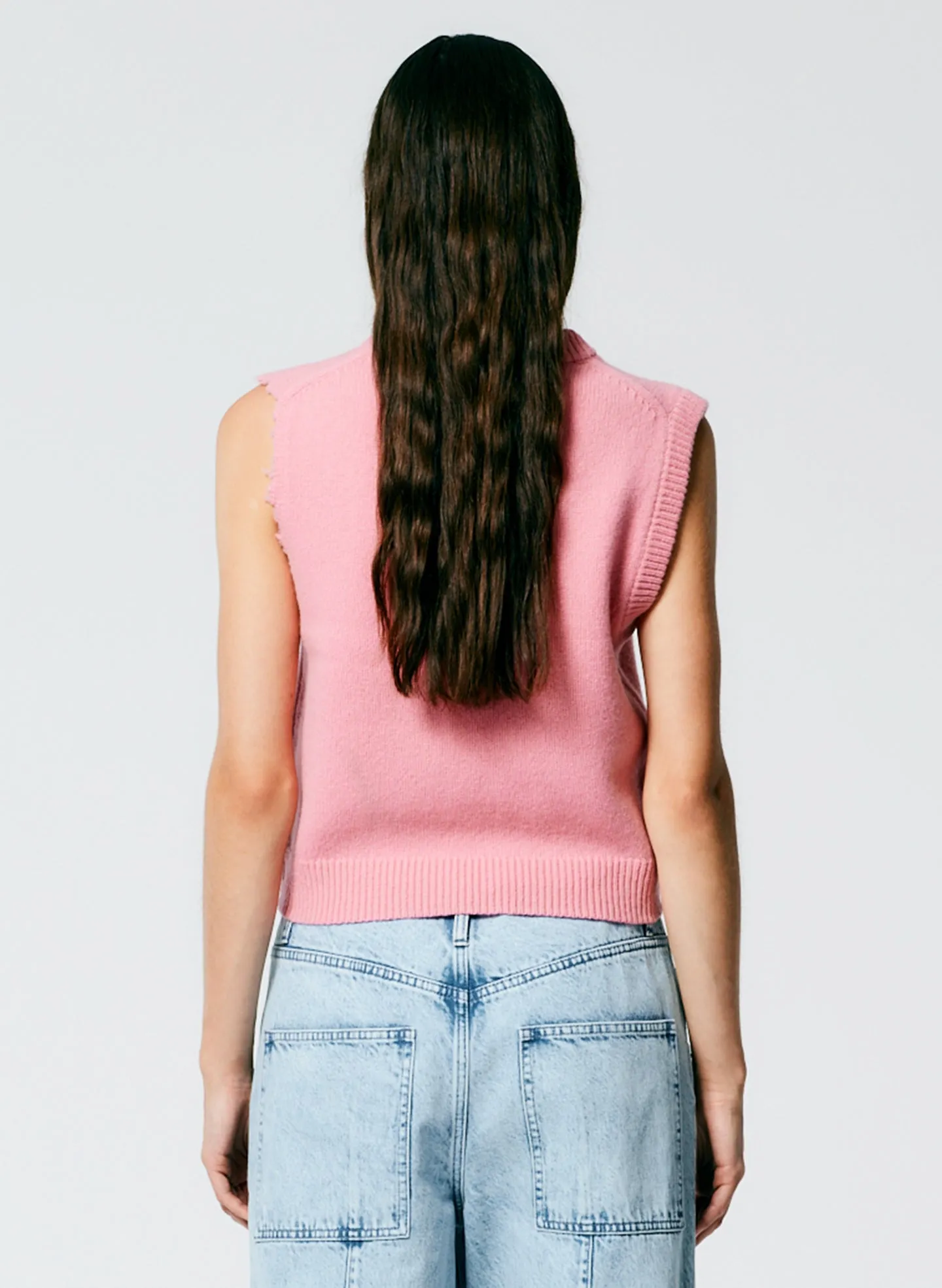 Soft Lambswool Distressed Vest sold by Tibi product image thumbnail 4