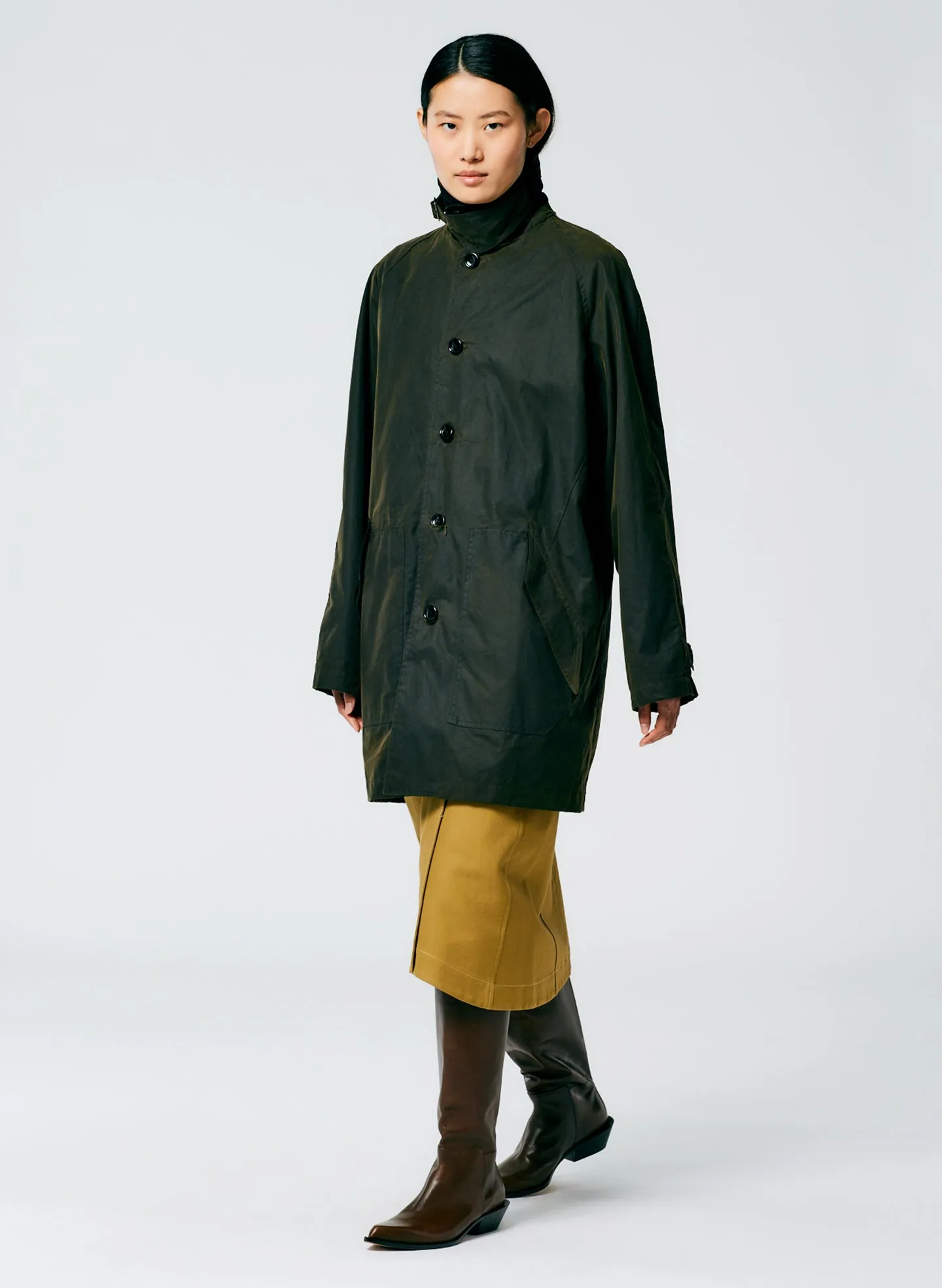 Waxed Cotton Carcoat sold by Tibi product image thumbnail 2