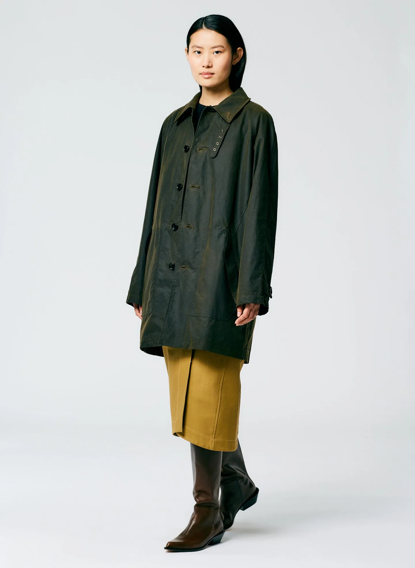 Waxed Cotton Carcoat sold by Tibi