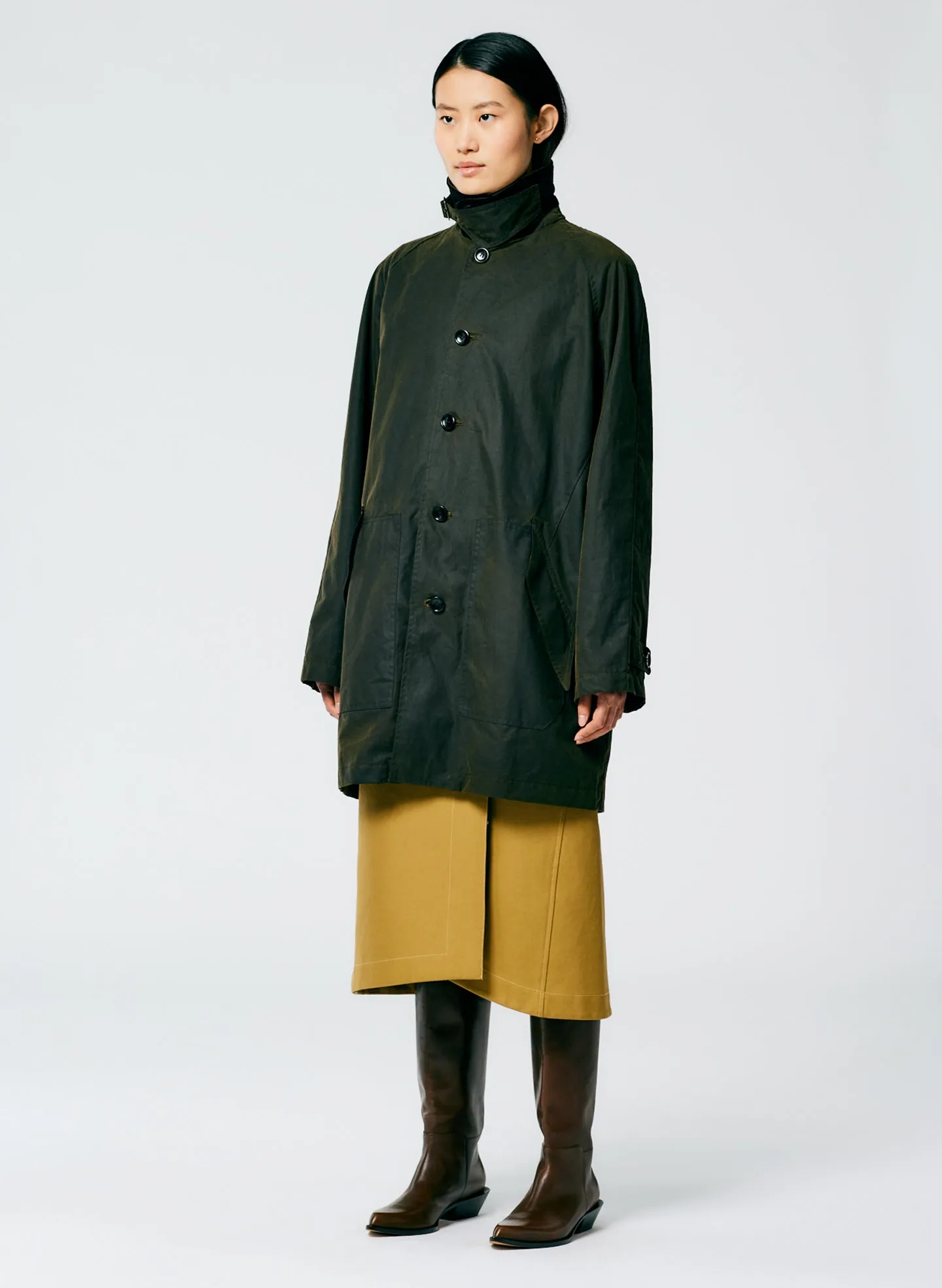 Waxed Cotton Carcoat sold by Tibi product image thumbnail 3