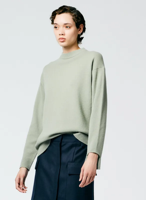 Soft Lambswool Crewneck Easy Pullover made by Tibi