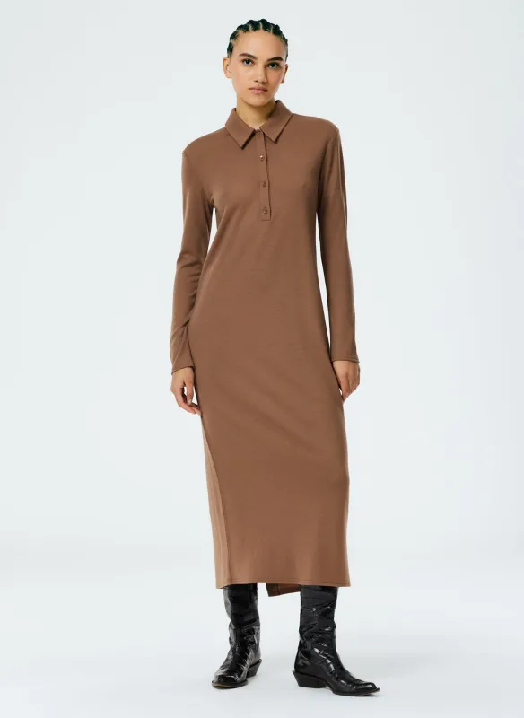 Wool Jersey Polo Shirtdress made by Tibi