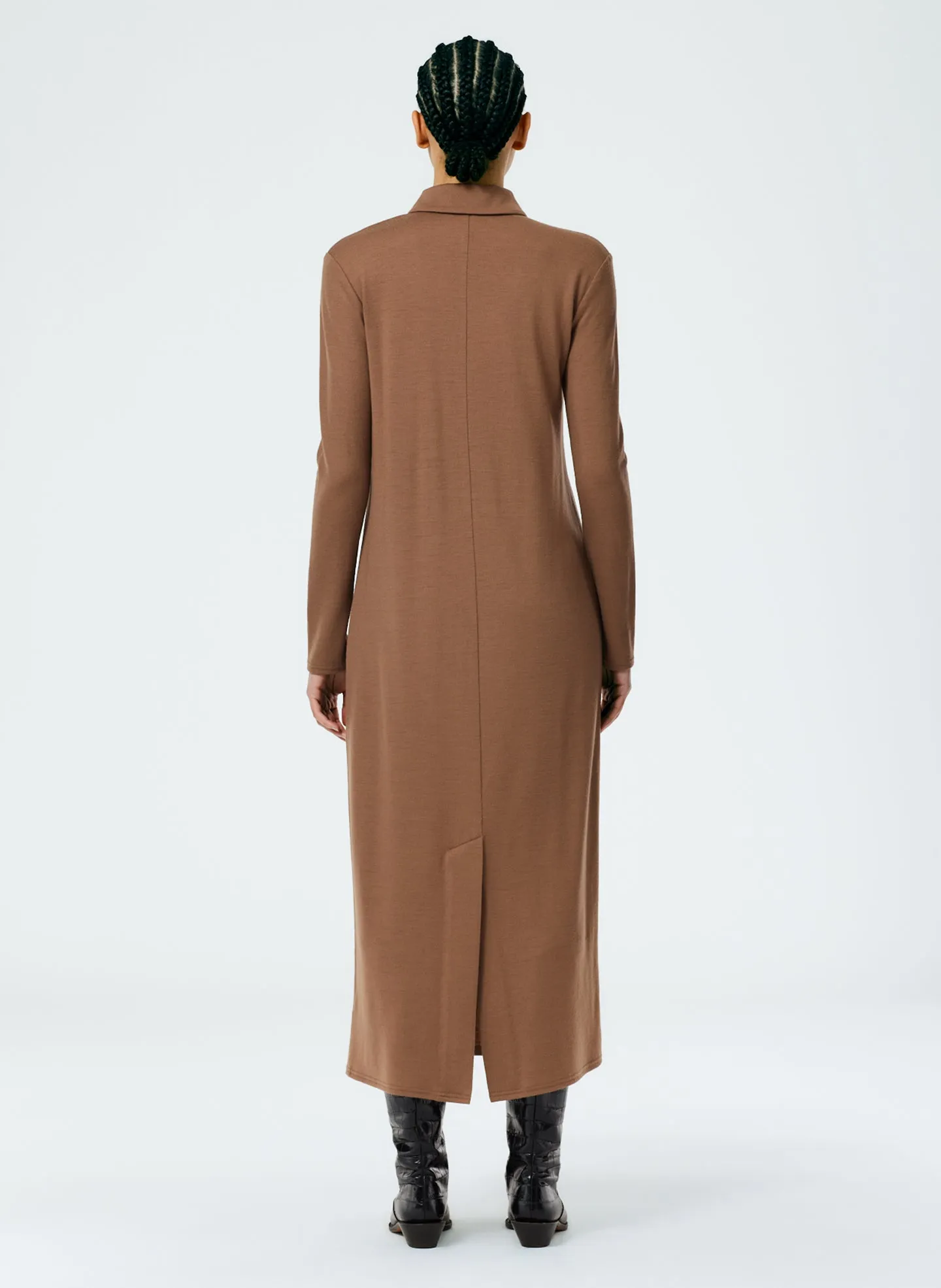 Wool Jersey Polo Shirtdress sold by Tibi product image thumbnail 3