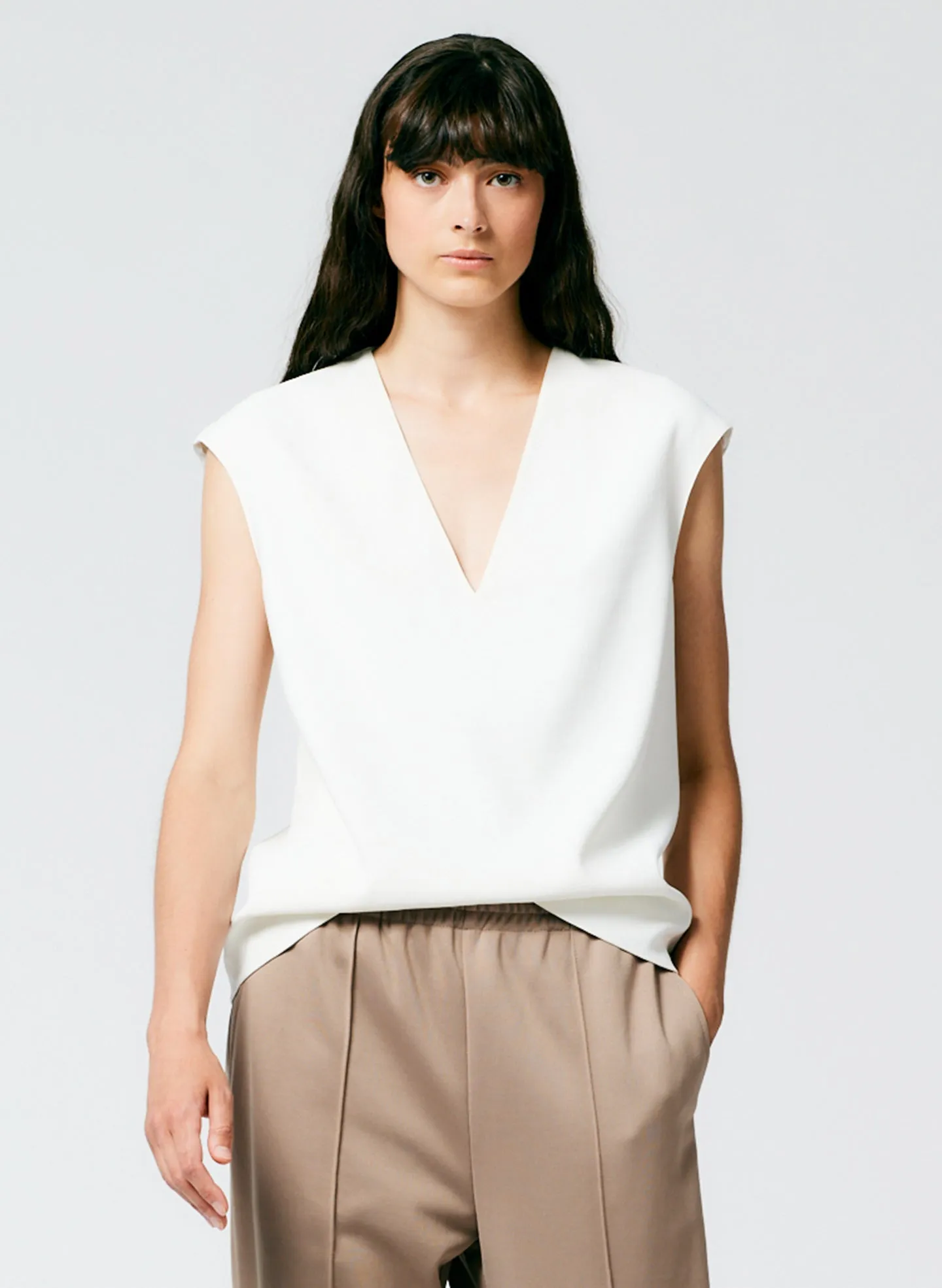 Chalky Drape Handkerchief Top sold by Tibi product image thumbnail 5