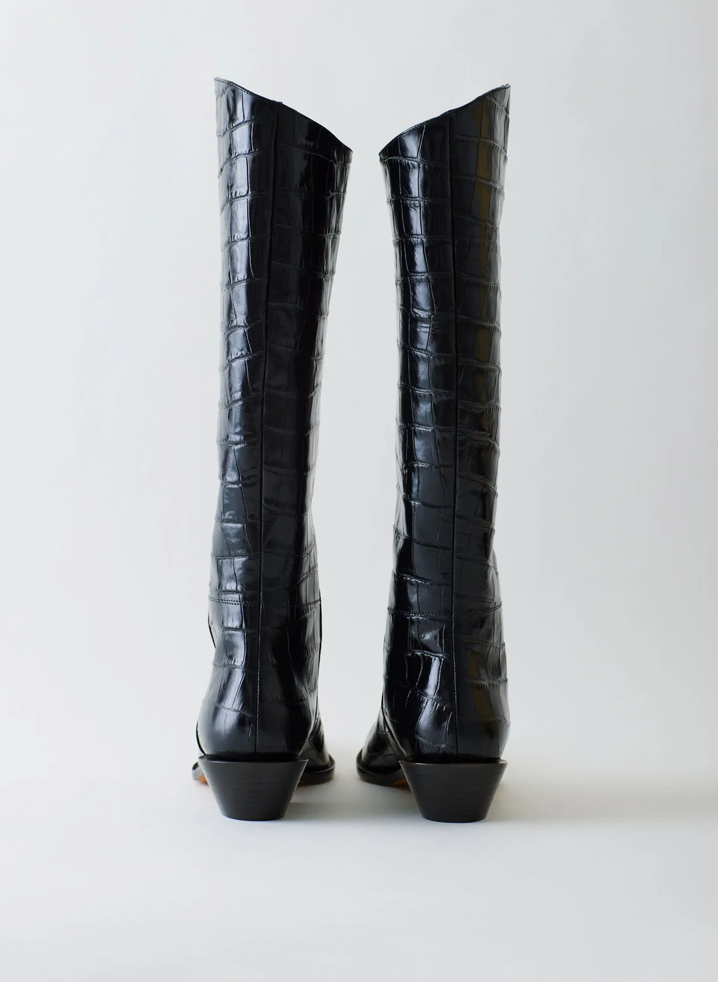Croc Print Dean Boot sold by Tibi product image thumbnail 5