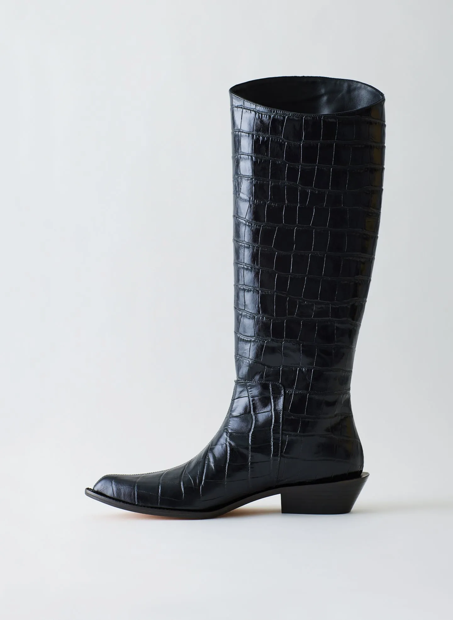 Croc Print Dean Boot sold by Tibi product image thumbnail 2