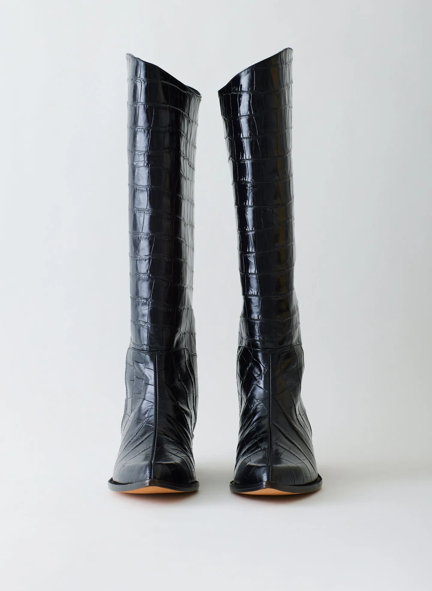 Croc Print Dean Boot sold by Tibi product image thumbnail 4
