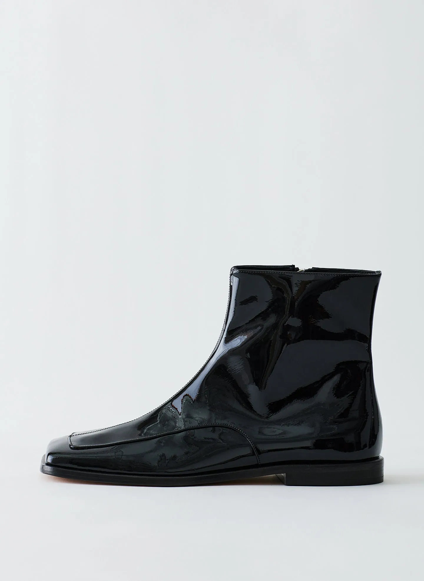 Patent Mario Low Boot sold by Tibi