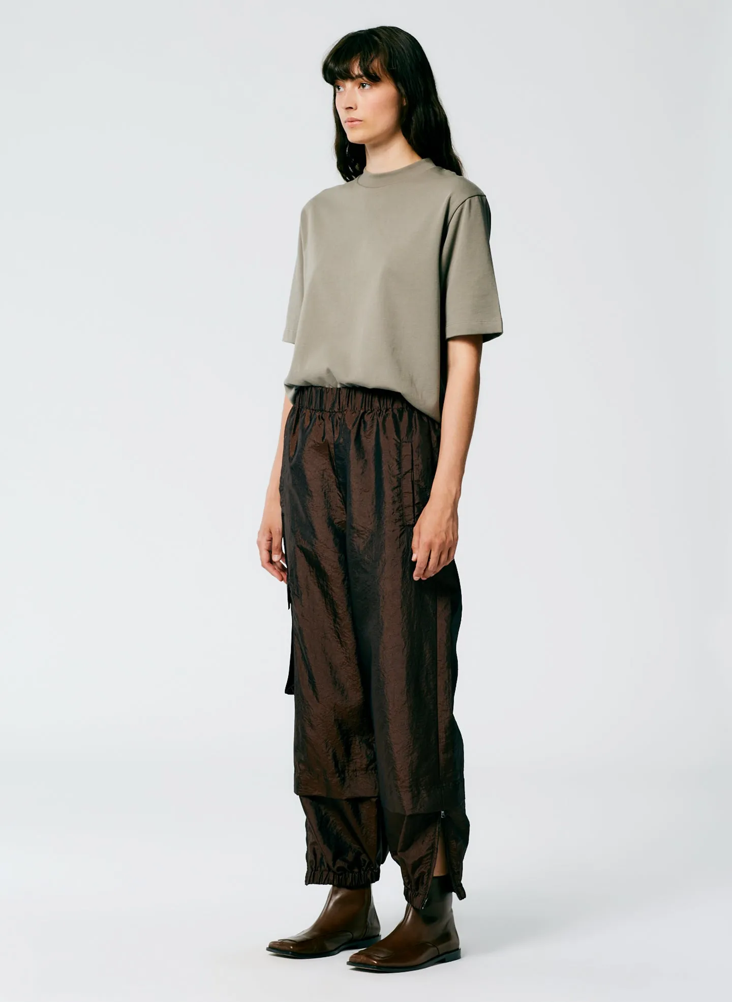 Crispy Nylon Pull On Wilt Jogger – Regular sold by Tibi product image thumbnail 2