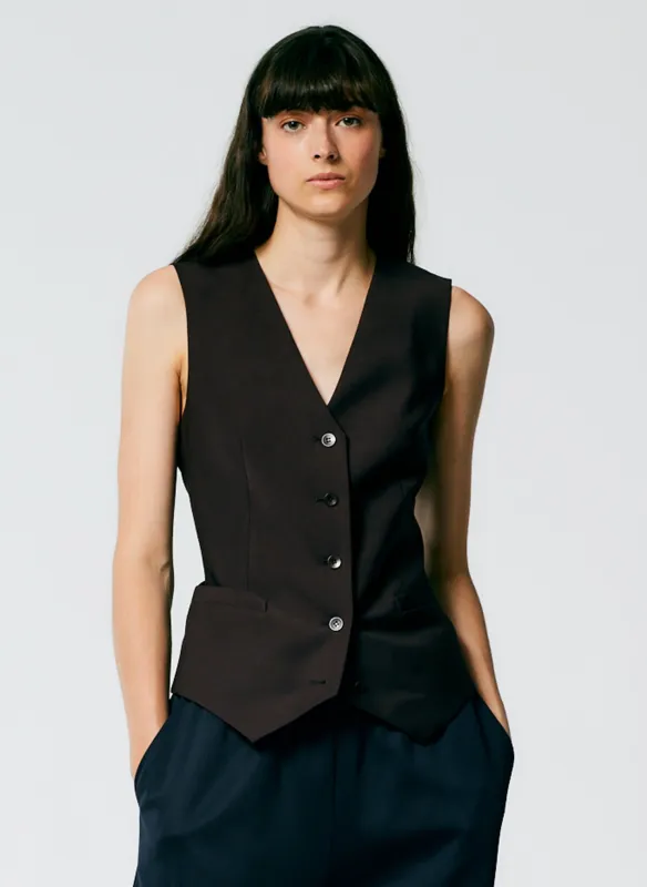 Tropical Wool Vest made by Tibi