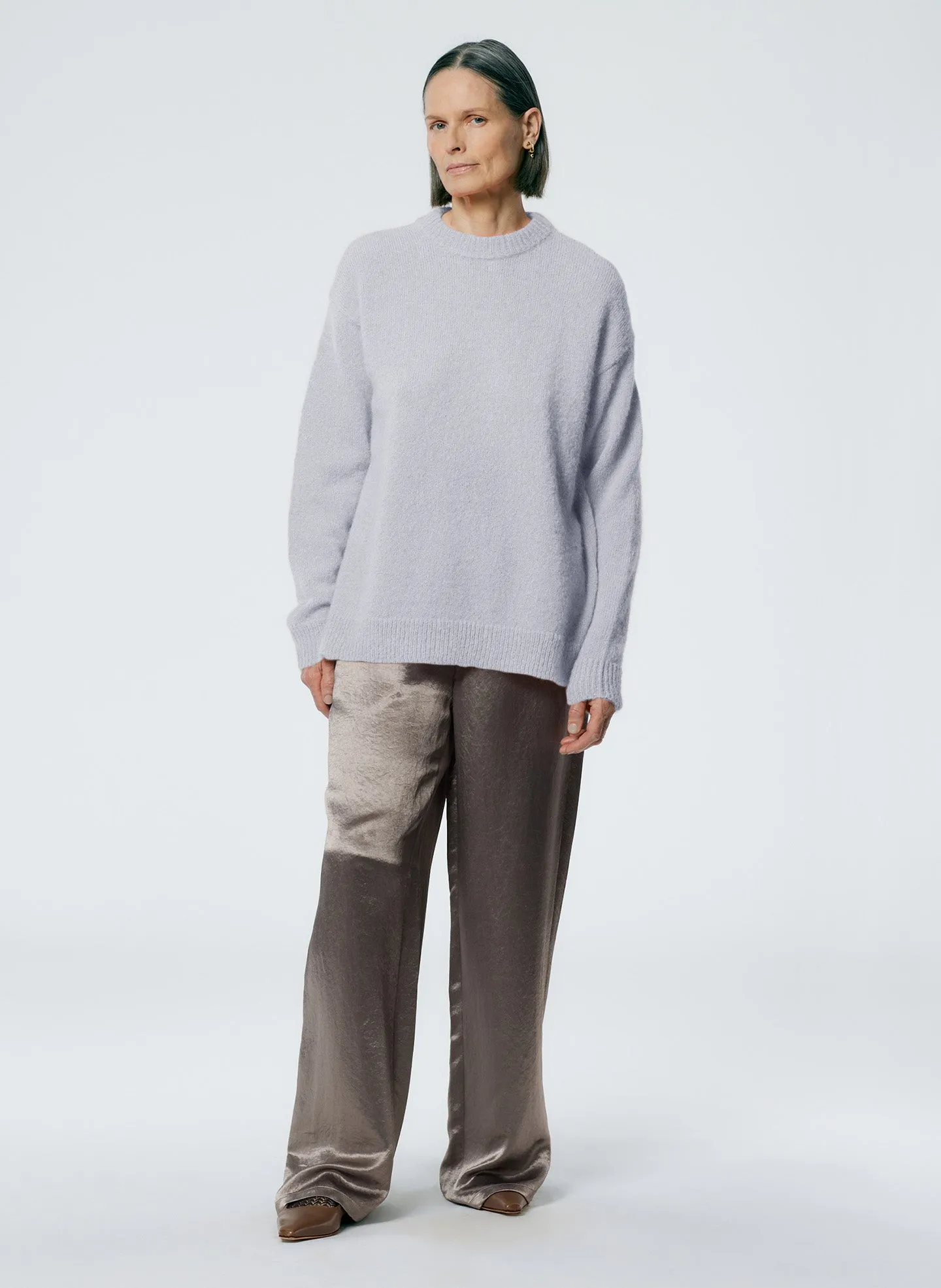 Soft Mohair Crewneck Easy Pullover sold by Tibi product image thumbnail 4