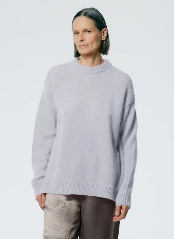 Soft Mohair Crewneck Easy Pullover made by Tibi