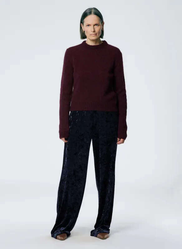 Stretch Velvet Wide Leg Pull On Pant sold by Tibi