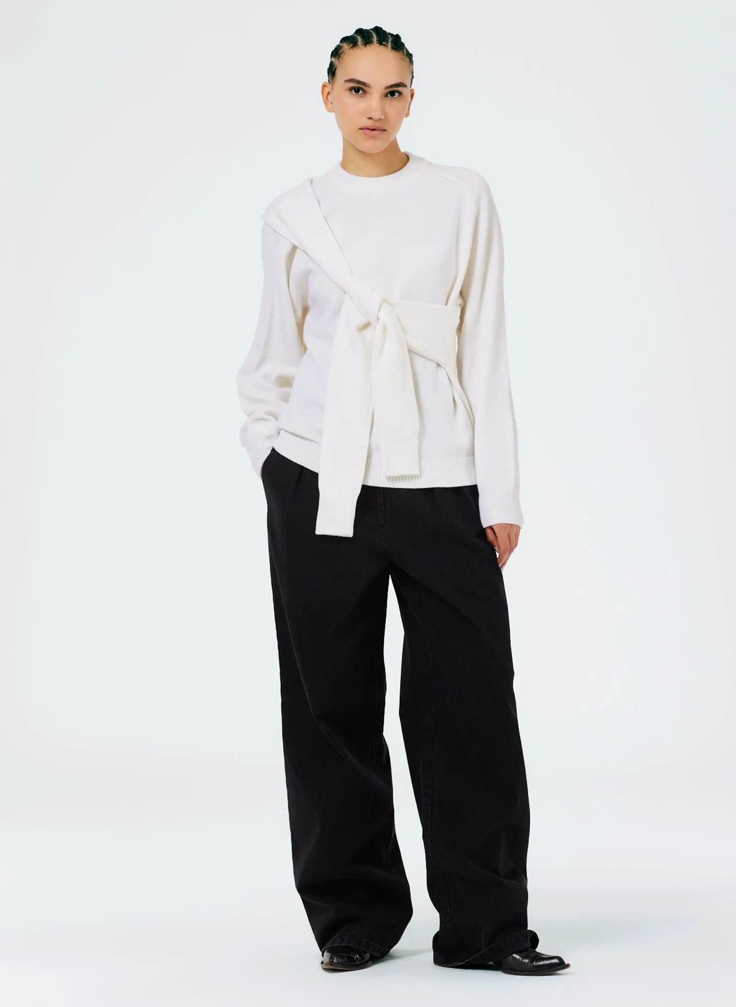 Airy Extrafine Wool Blair Pullover sold by Tibi product image thumbnail 4