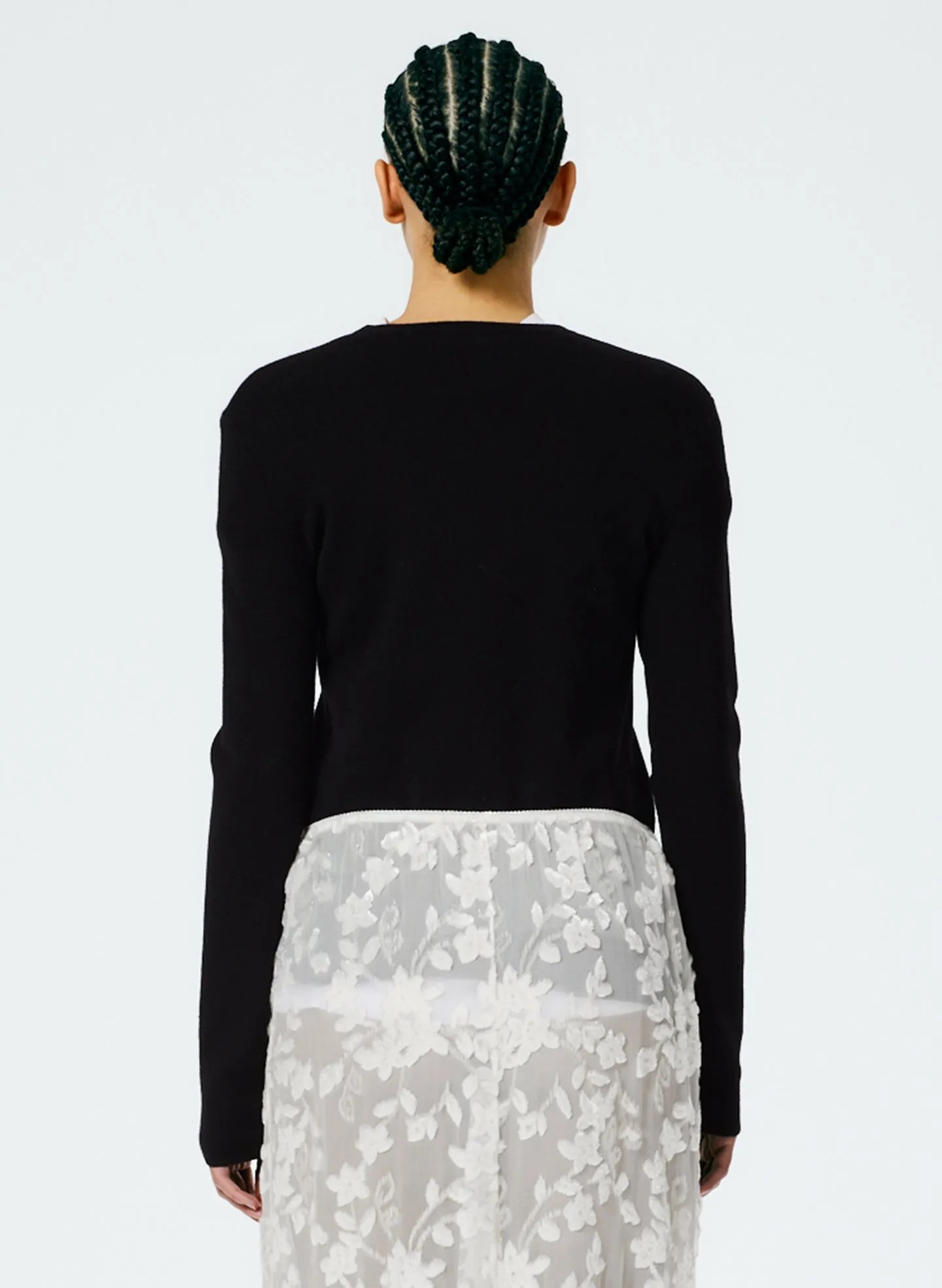 Double Faced Cashmere Mini Long Sleeve Pullover sold by Tibi product image thumbnail 4