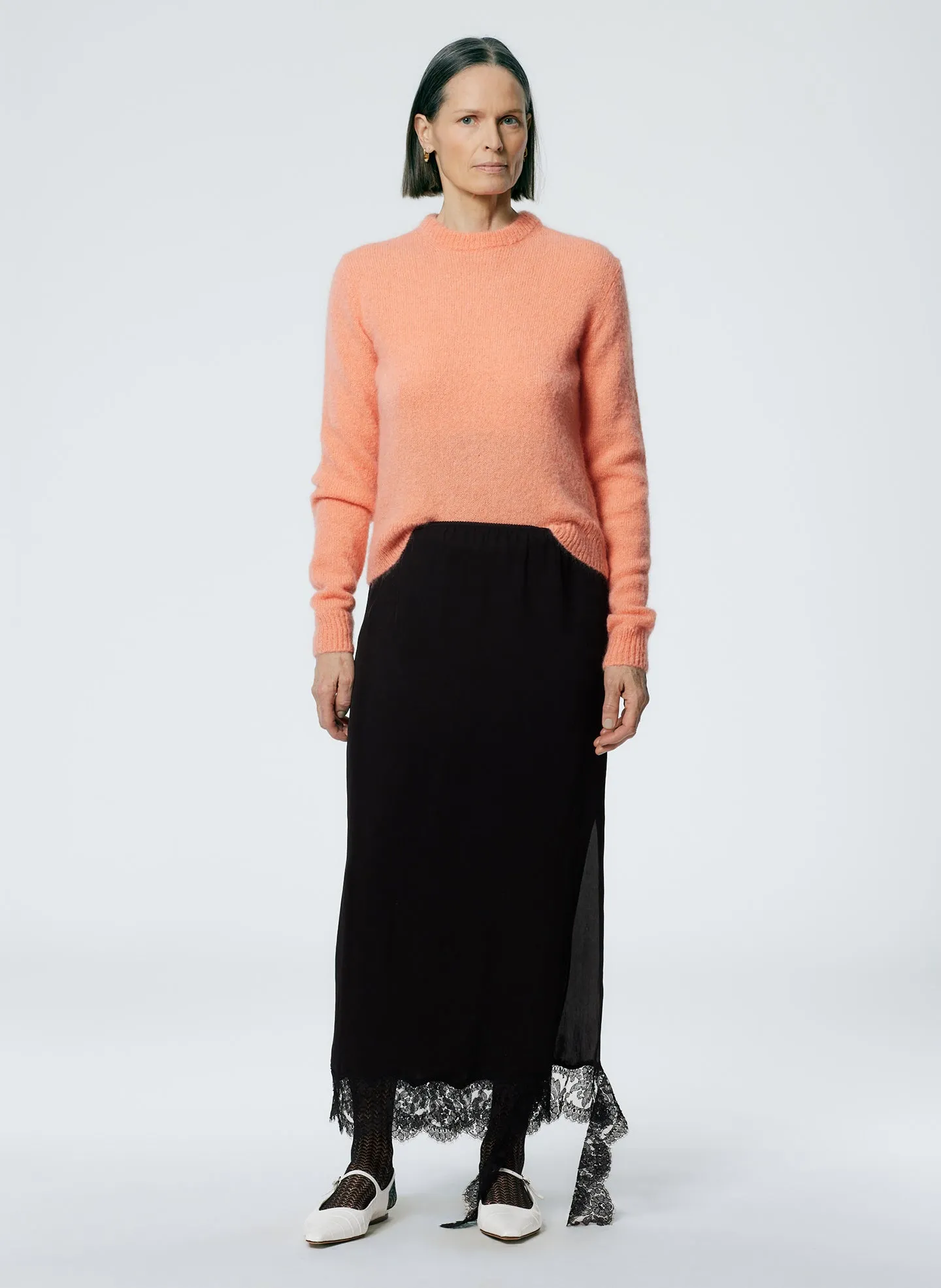 Soft Mohair Shrunken Crewneck Pullover sold by Tibi product image thumbnail 4