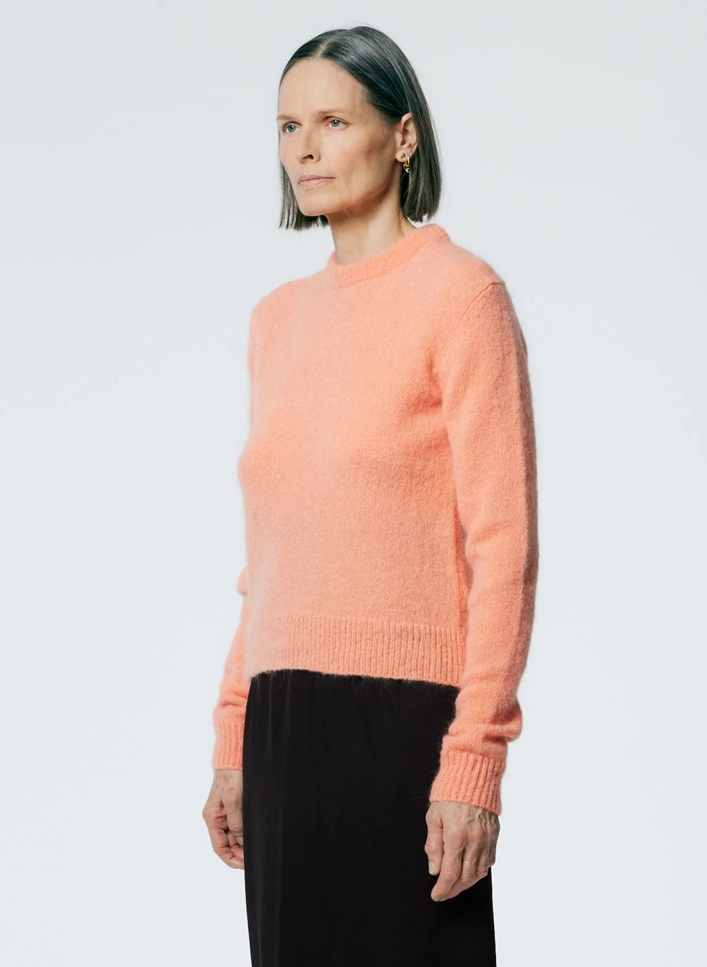 Soft Mohair Shrunken Crewneck Pullover sold by Tibi product image thumbnail 2