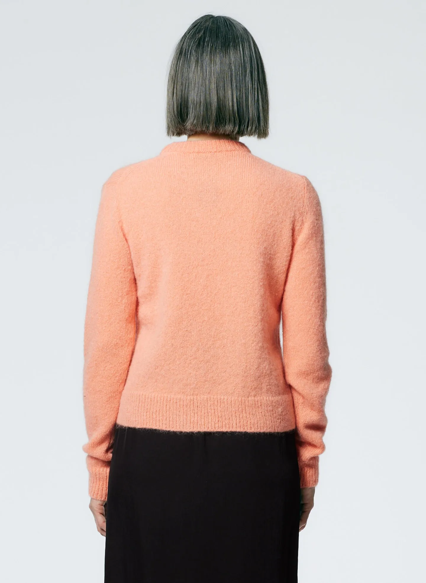 Soft Mohair Shrunken Crewneck Pullover sold by Tibi product image thumbnail 3