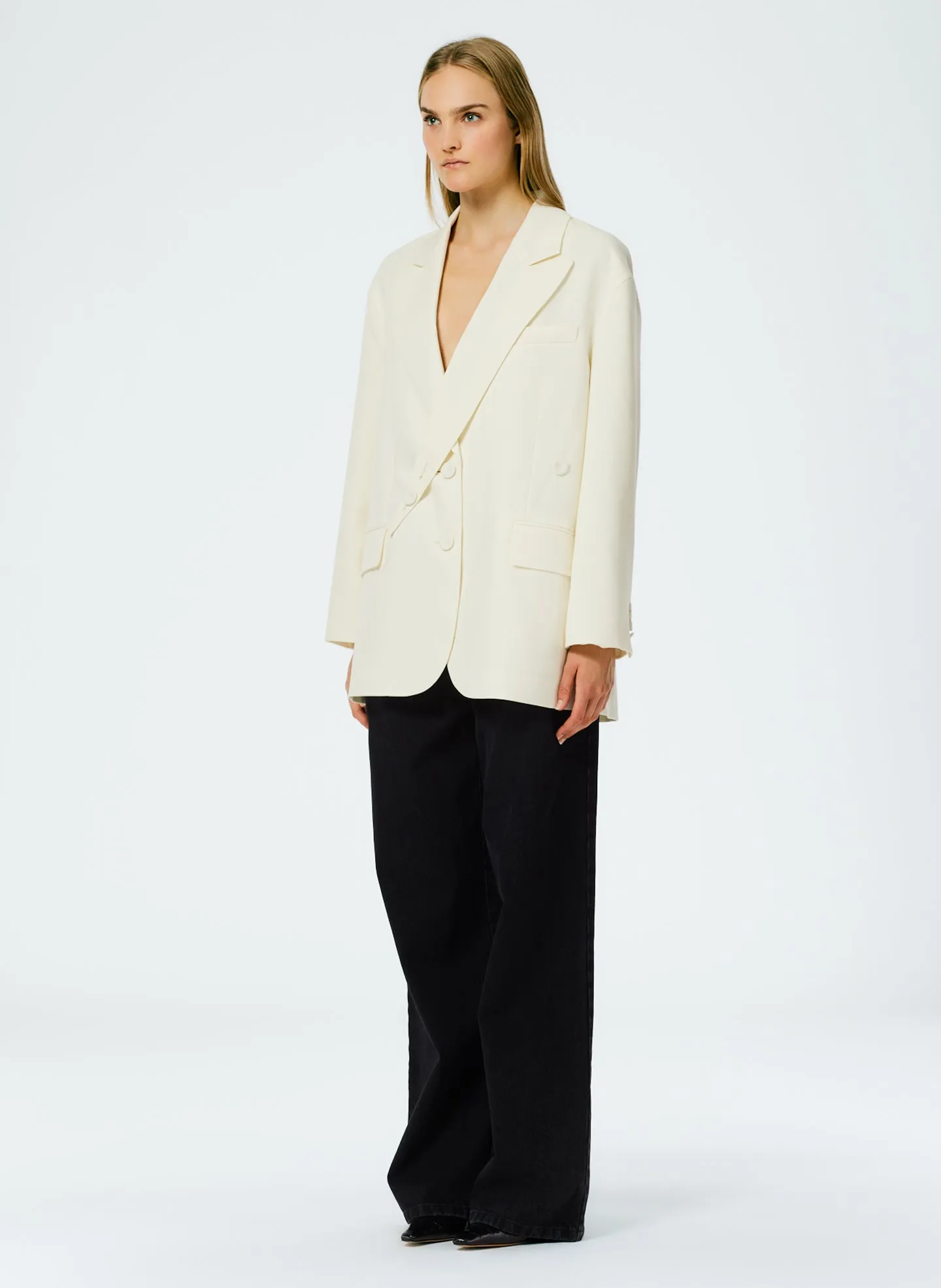 Bond Wool Twill Detached Lapel Liam Blazer sold by Tibi product image thumbnail 3