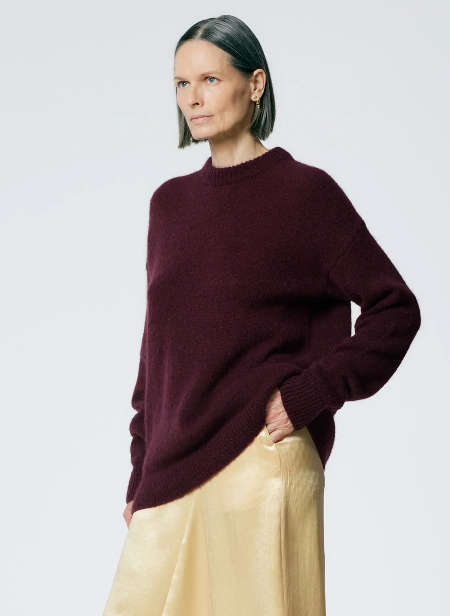 Soft Mohair Crewneck Easy Pullover sold by Tibi product image thumbnail 2