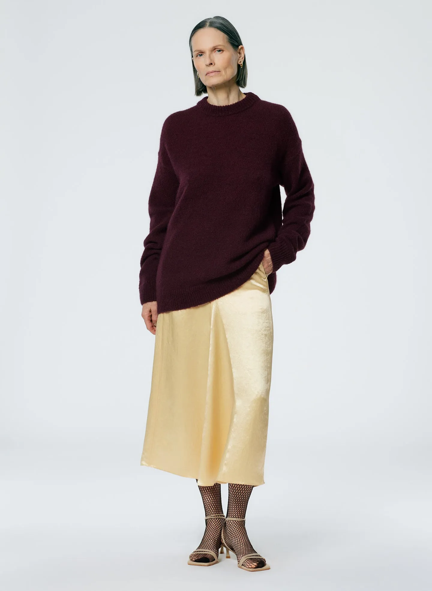 Soft Mohair Crewneck Easy Pullover sold by Tibi product image thumbnail 4