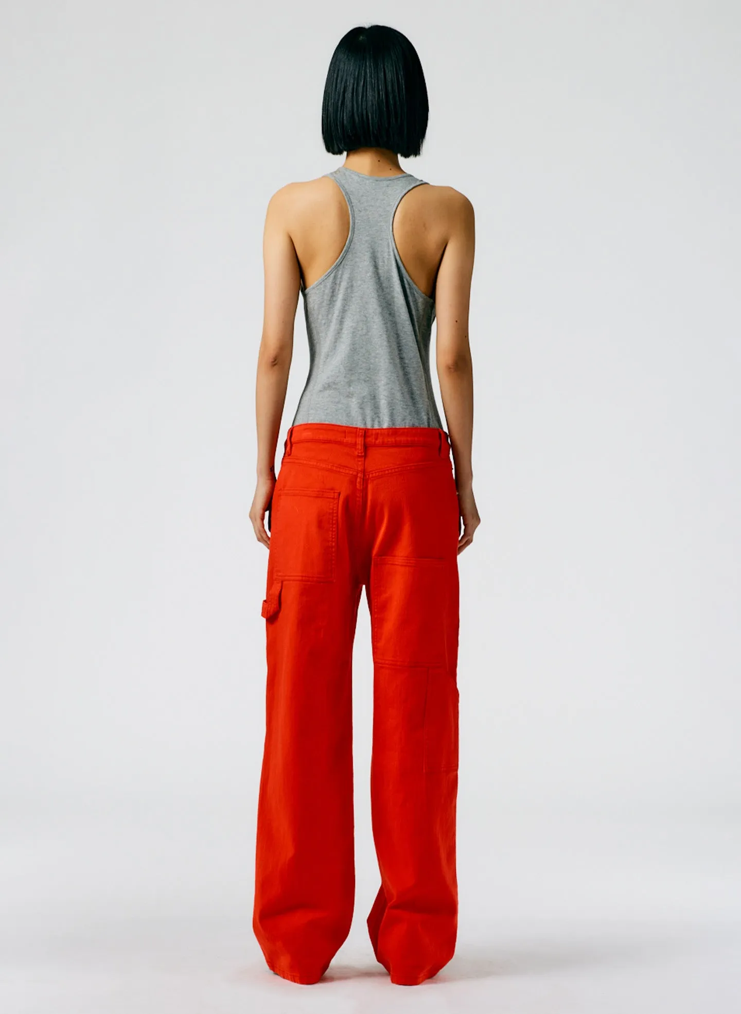 Garment Washed Twill Slouchy Carpenter Jean sold by Tibi product image thumbnail 5